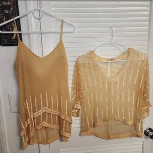 OLEG CASSINI TRUE VINTAGE SET ESTIMATED TO BE A SIZE MEDIUM WORN IN THE 1960'S